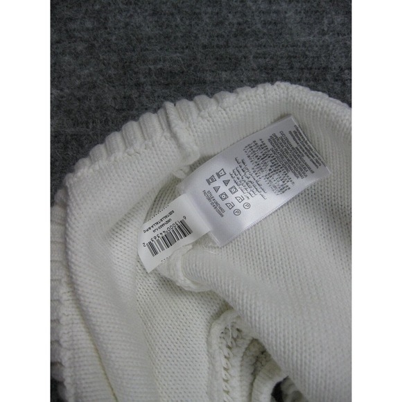 BCBGMaxazria Sweater Women Small Crochet Ivory Fringe Soft Girl Core Boho - Picture 15 of 15